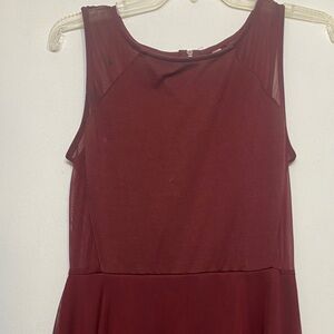 Xhilaration Burgundy Midi Dress